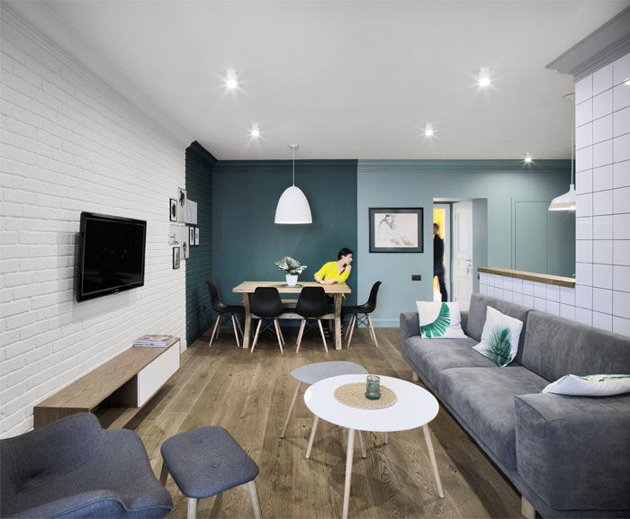 廣州市名城御景綠洲歐式風格二居室裝修案例