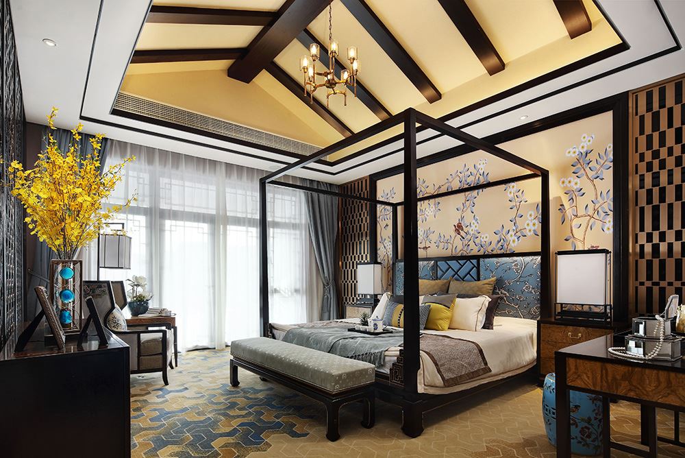 佛山市中交&middot;瀧灣云城新中式風格別墅裝修案例