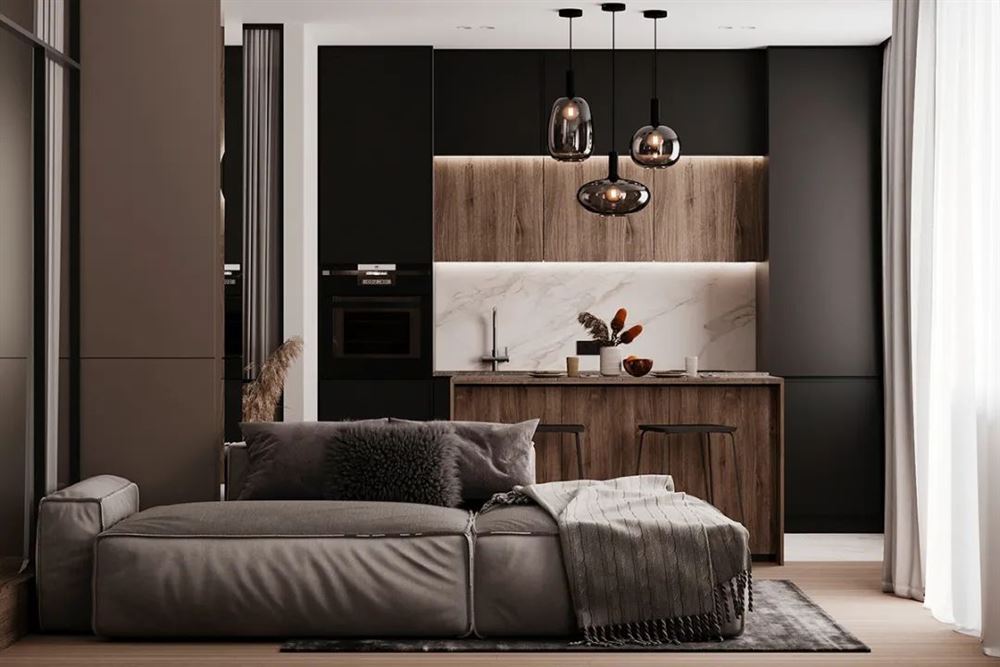 茂名市東匯城現代簡約風格三居室裝修案例