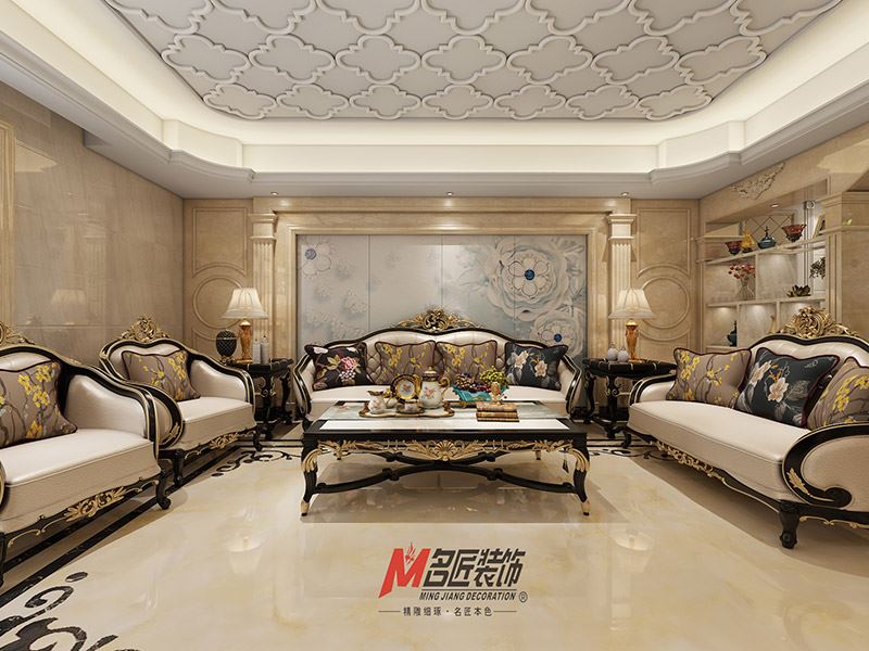 揭陽市寶豐花園歐式風格三居室裝修案例