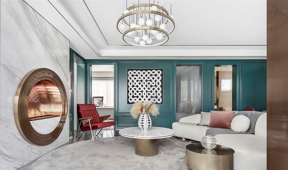 佛山市保利天悅輕奢風(fēng)格三居室裝修案例