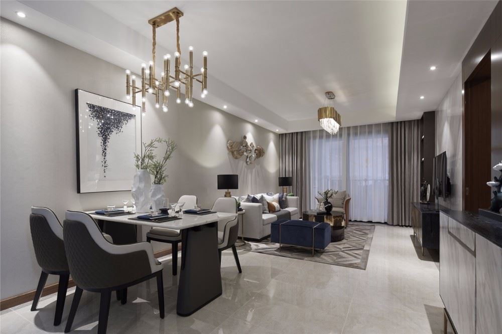 曲靖市匯景園北歐風格三居室裝修案例