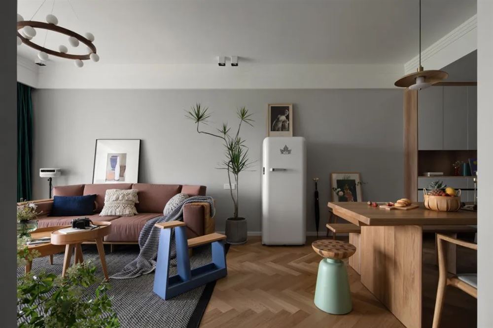 茂名市一方新苑北歐風格三居室裝修案例