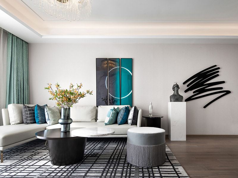 河源市鴻大城現(xiàn)代簡(jiǎn)約風(fēng)格三居室裝修案例