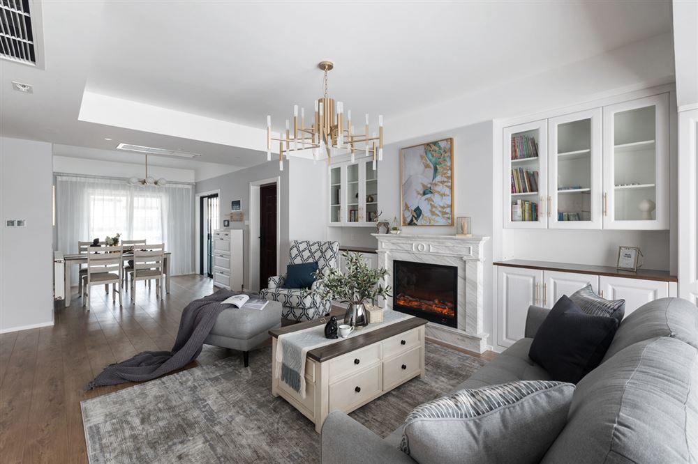 江門市保利大都會歐式風(fēng)格三居室裝修案例