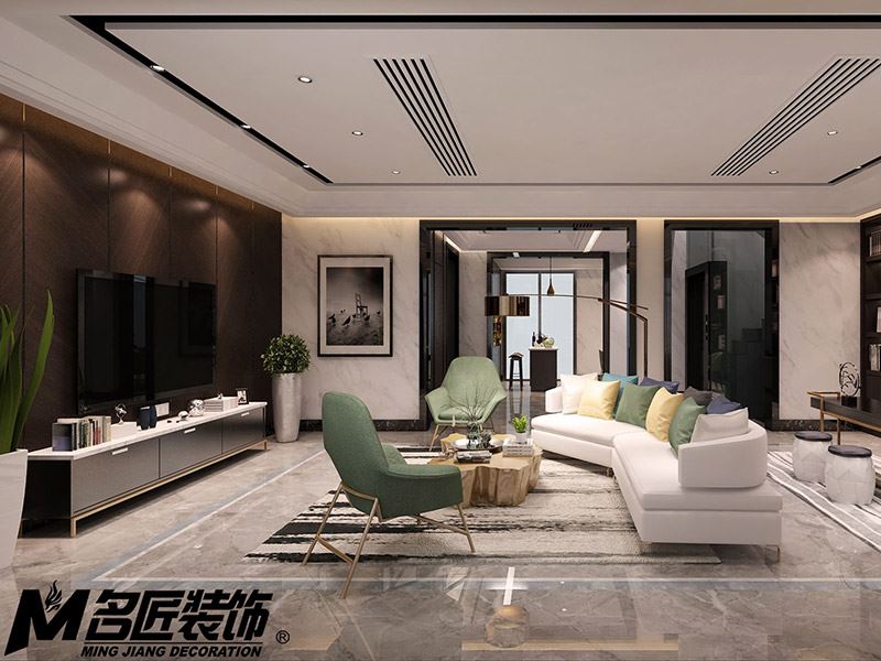 常州市御城商住樓歐式風格別墅裝修案例