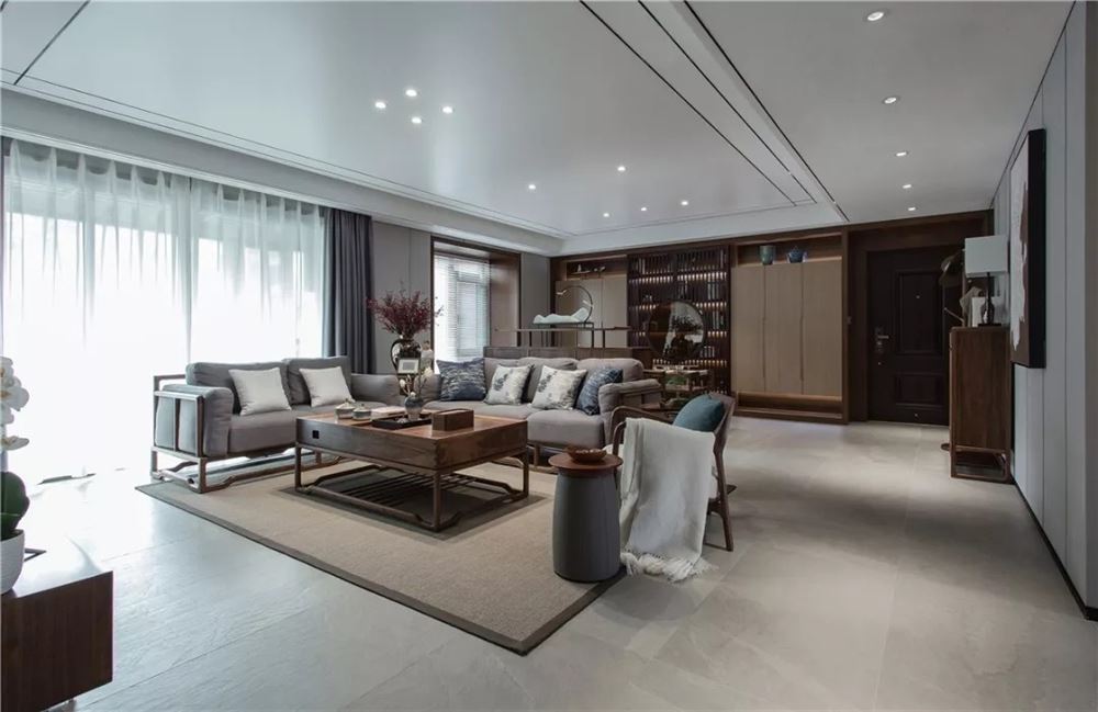 佛山市碧桂園智慧慢城新中式風格四居室裝修案例