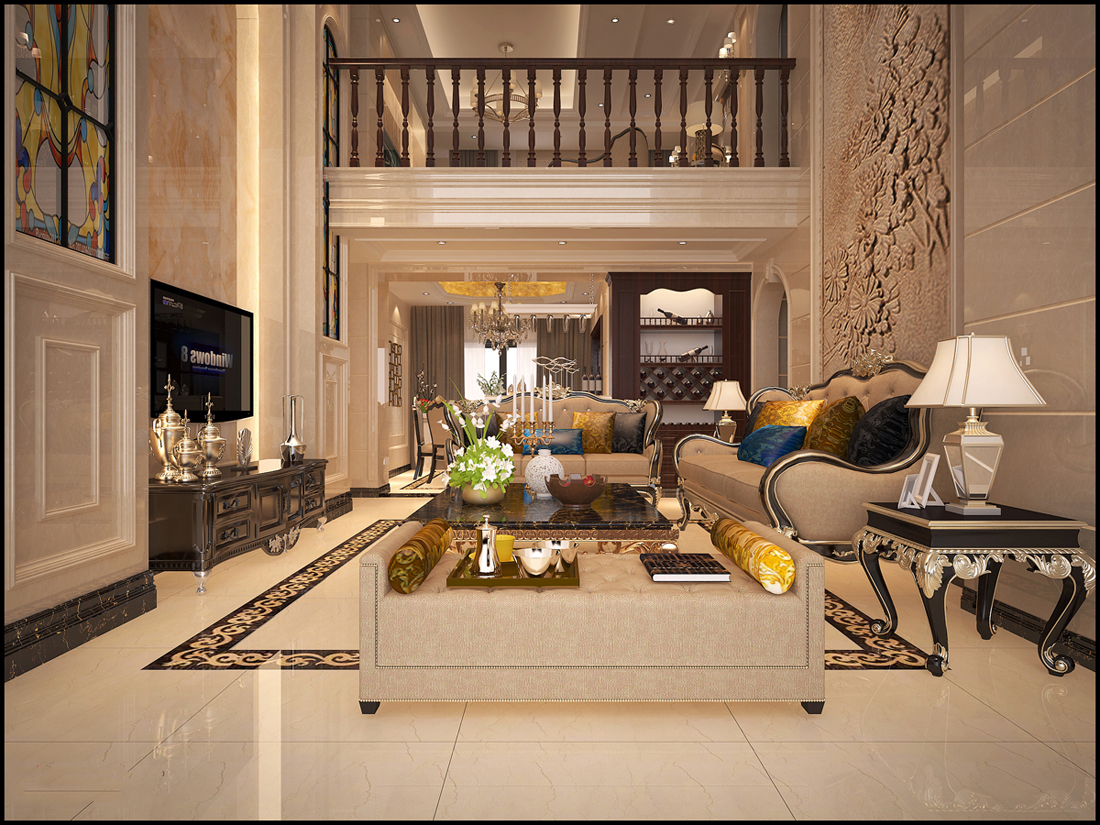 佛山市雅居樂萬象郡歐式風格別墅裝修案例