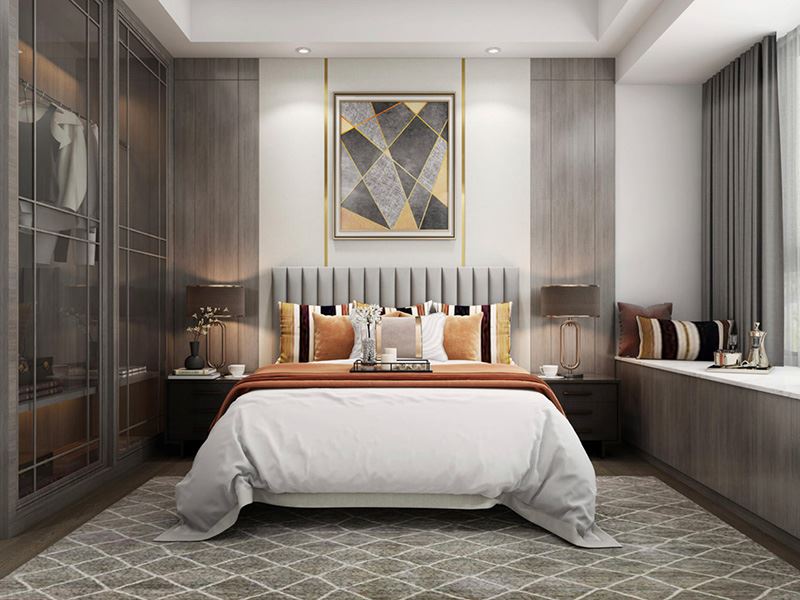 茂名市富華庭現代簡約風格三居室裝修案例