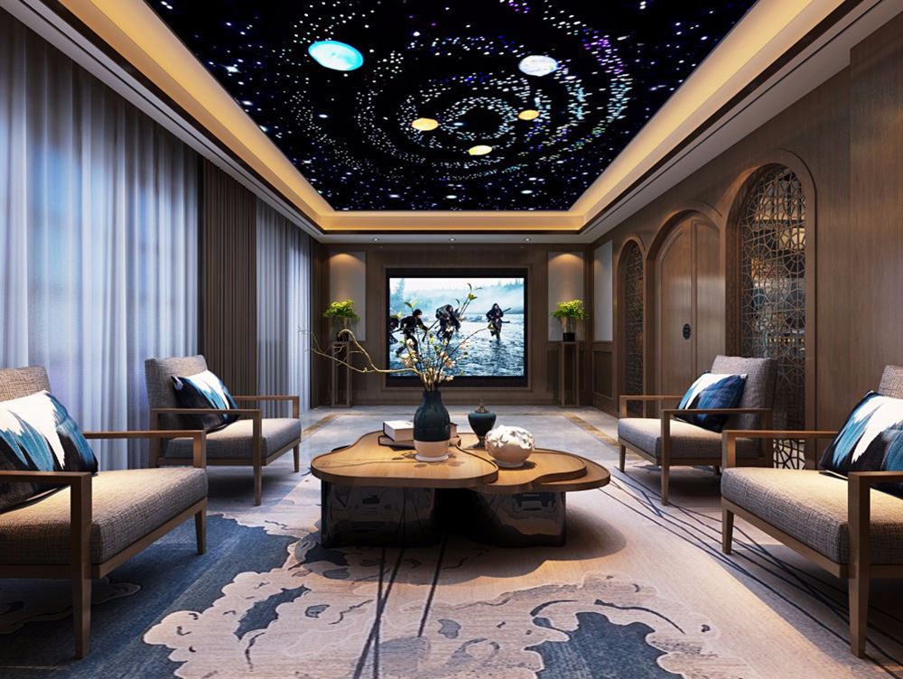 佛山市旭輝恒基鉑仕灣新中式風格別墅裝修案例