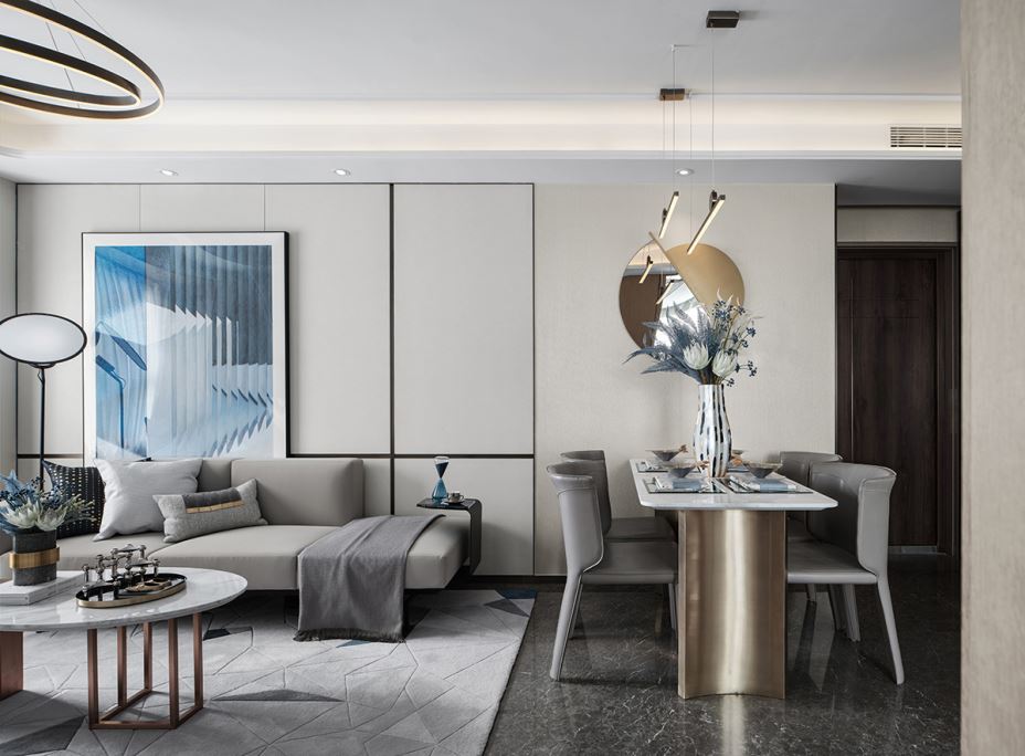 江門市華僑城&middot;云頂輕奢風格三居室裝修案例