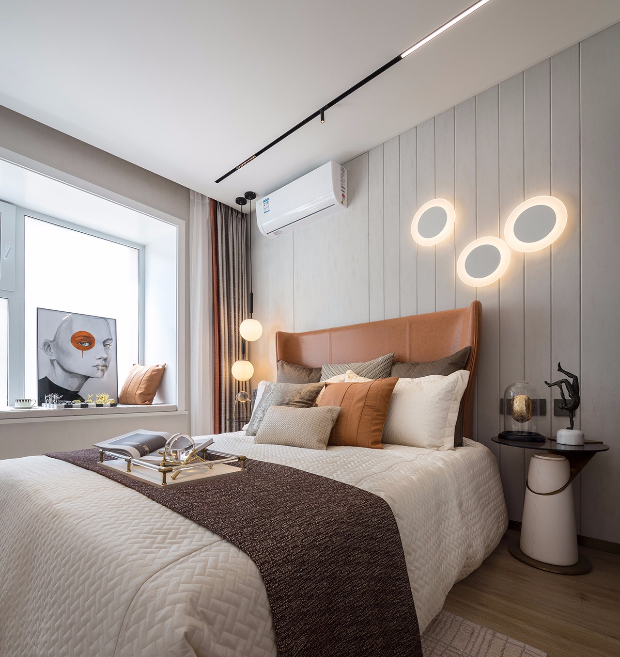 裝修案例現(xiàn)代輕奢風格室內裝修效果圖-臥室