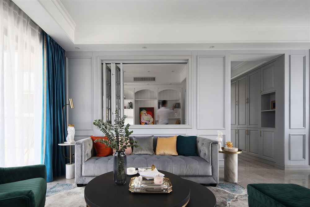 江門市錦繡香江美式風格三居室裝修案例