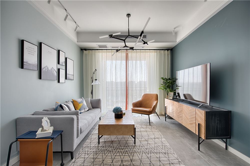 廣州市廟前西街小區(qū)北歐風格三居室裝修案例