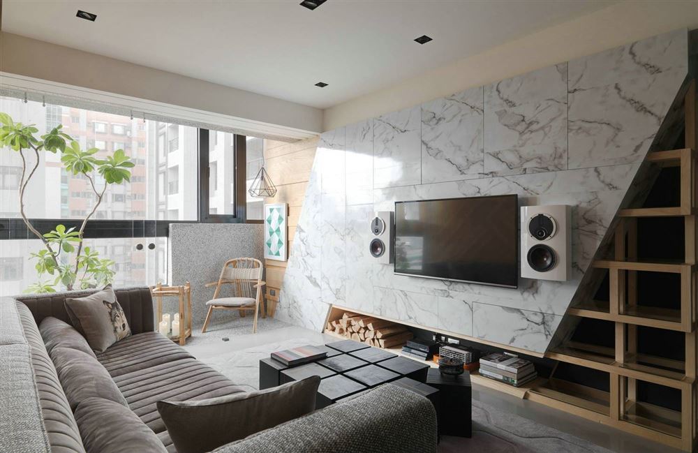 湛江市萬豪世家現代簡約風格三居室裝修案例