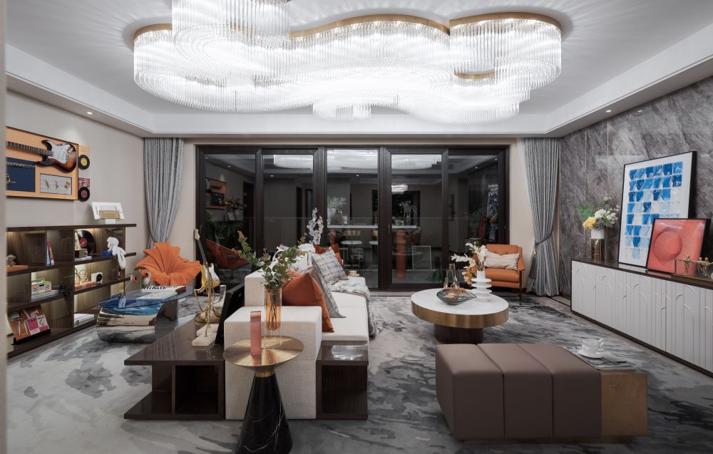 佛山市時代南灣北歐風格三居室裝修案例