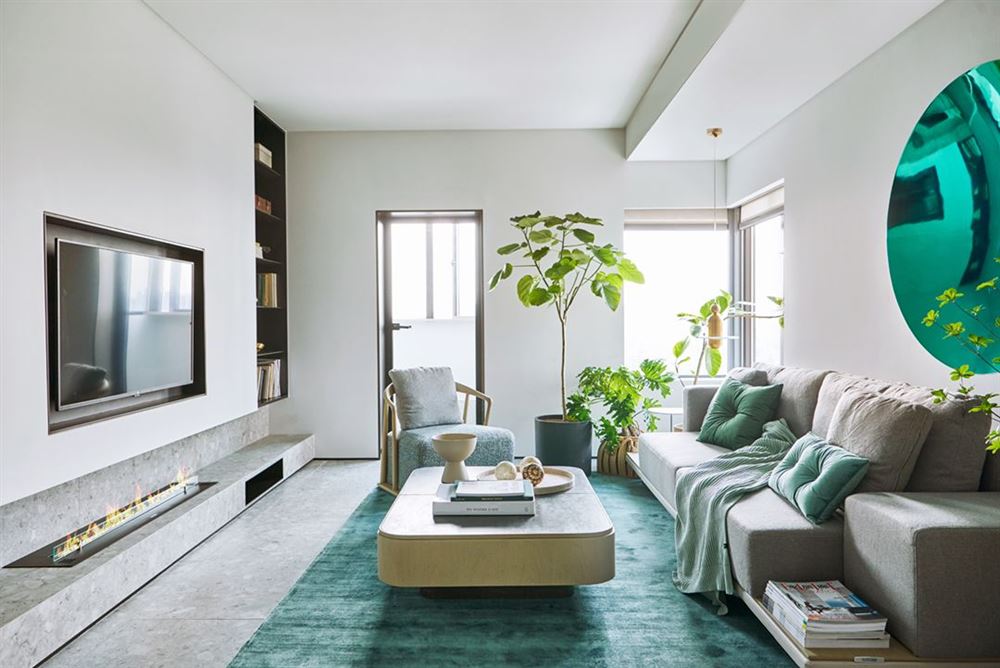 廣州市天譽半島花園歐式風格三居室裝修案例