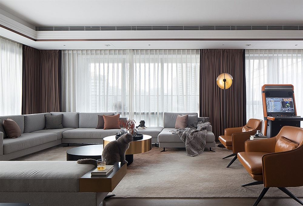 廣州市越秀星匯文璽輕奢風格二居室裝修案例