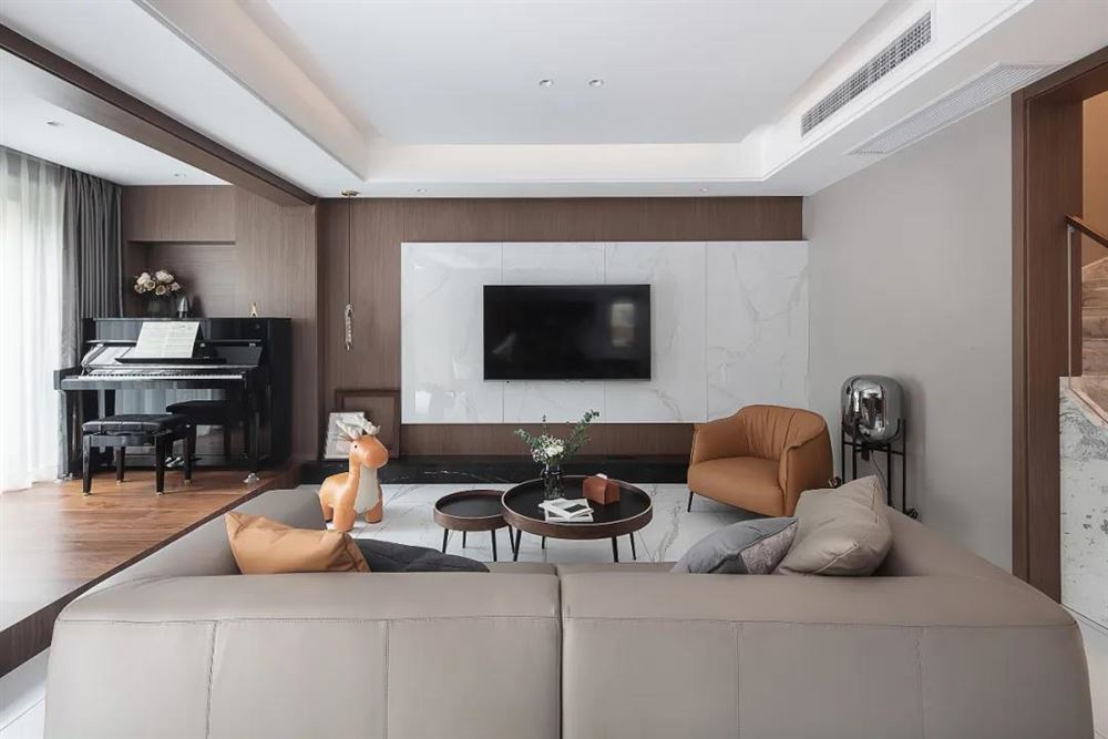 江門市新會碧桂園現(xiàn)代簡約風格三居室裝修案例