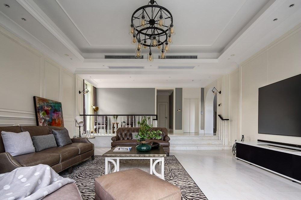 江門市嶺江一品美式風格別墅裝修案例