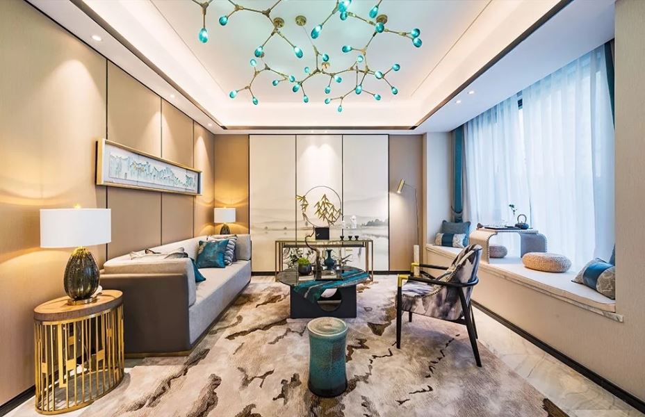 江門市華僑城&middot;云頂新中式風格別墅裝修案例