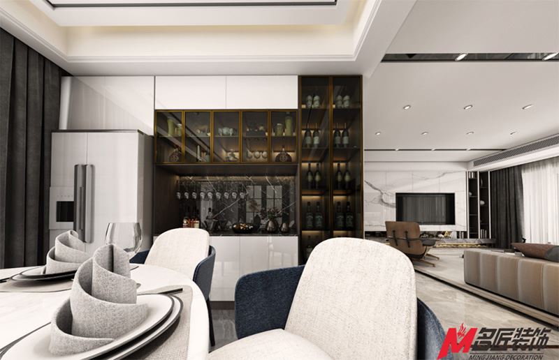 茂名市寶和雅苑輕奢風格平層裝修案例