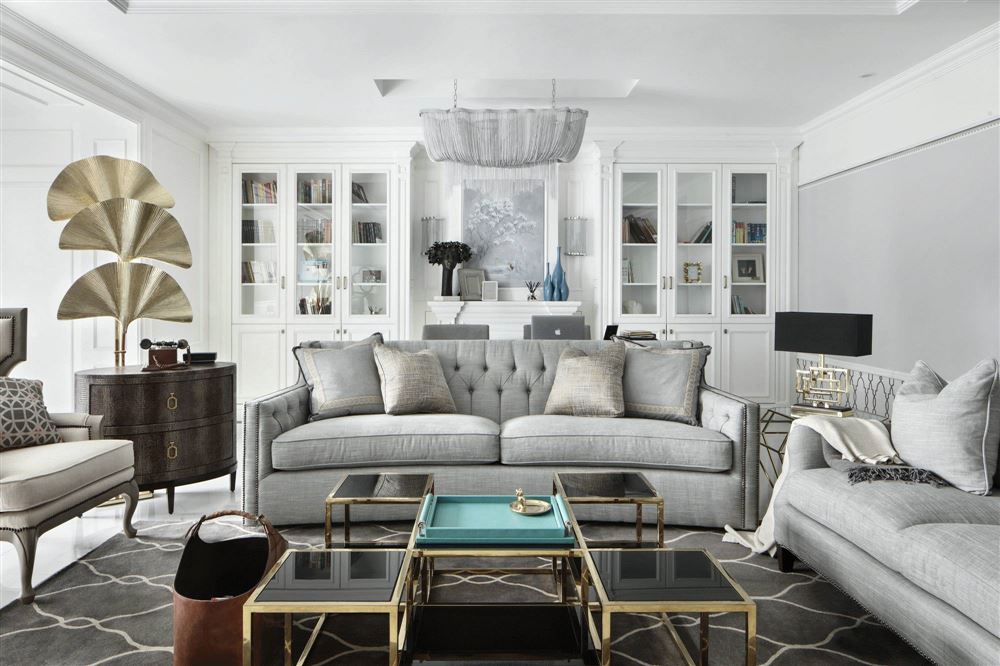 廣州市保利天悅輕奢風格四居室裝修案例