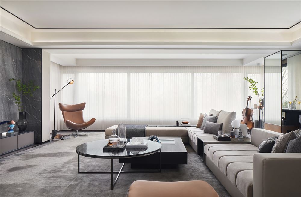 江門市五邑碧桂園新中式風(fēng)格四居室裝修案例