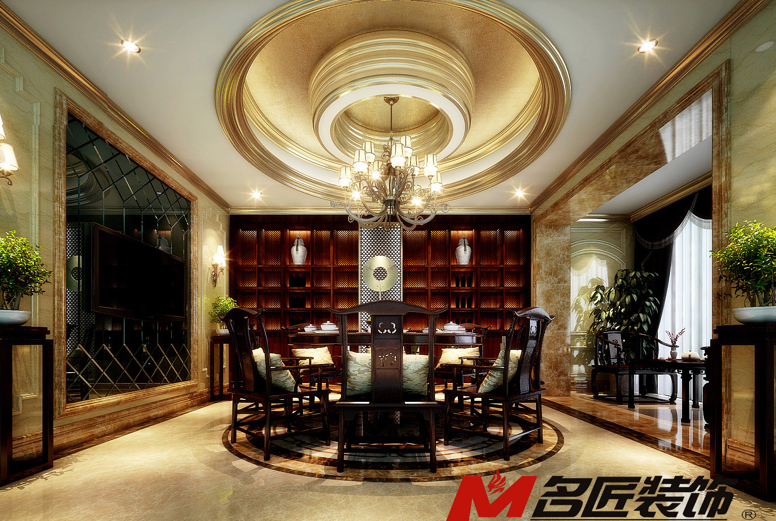 佛山市美的半島莊園歐式風格別墅裝修案例