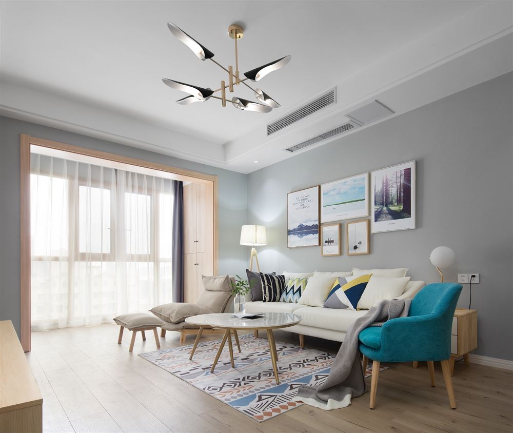 江門市星海灣華庭北歐風格三居室裝修案例