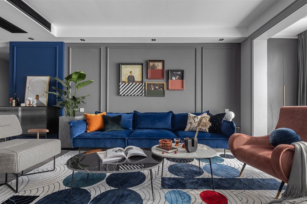 佛山市弘陽德商昕悅府輕奢風(fēng)格三居室裝修案例