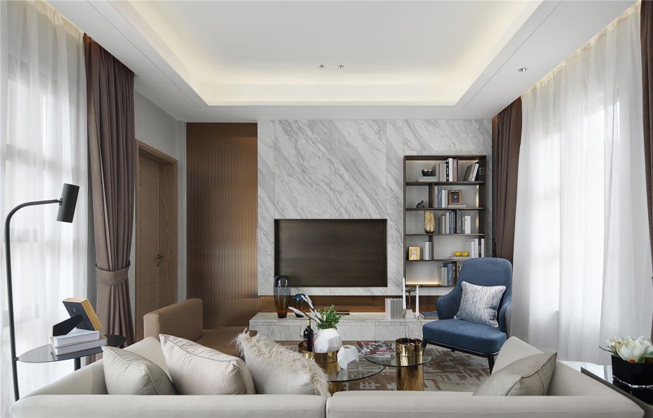 江門市美的公園天下輕奢風(fēng)格三居室裝修案例