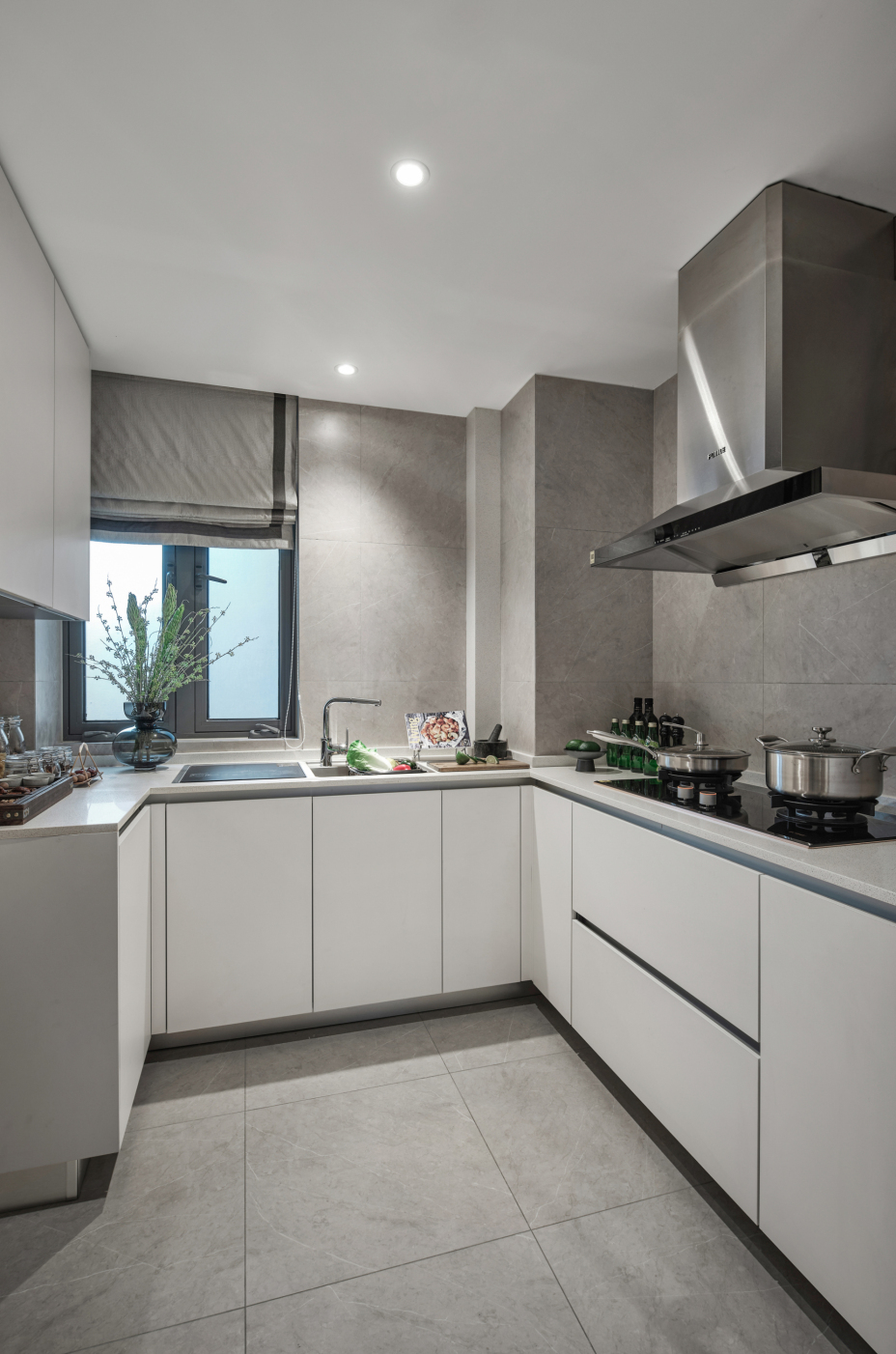 現(xiàn)代中式風格家裝設計室內(nèi)裝修效果圖-廚房