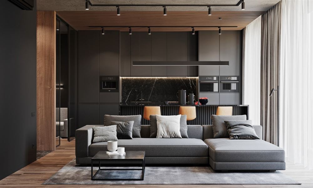 佛山市中交&middot;瀧灣云城現代簡約風格四居室裝修案例