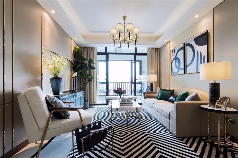 佛山市建發&middot;融創&middot;雅居樂丨和璽輕奢風格三居室裝修案例