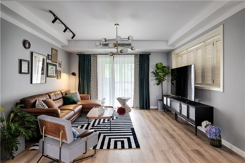 惠州市九洲玉帶灣北歐風格三居室裝修案例