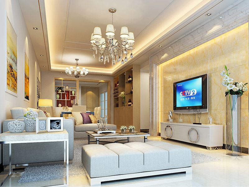 佛山市恒大山湖郡現代簡約風格四居室裝修案例