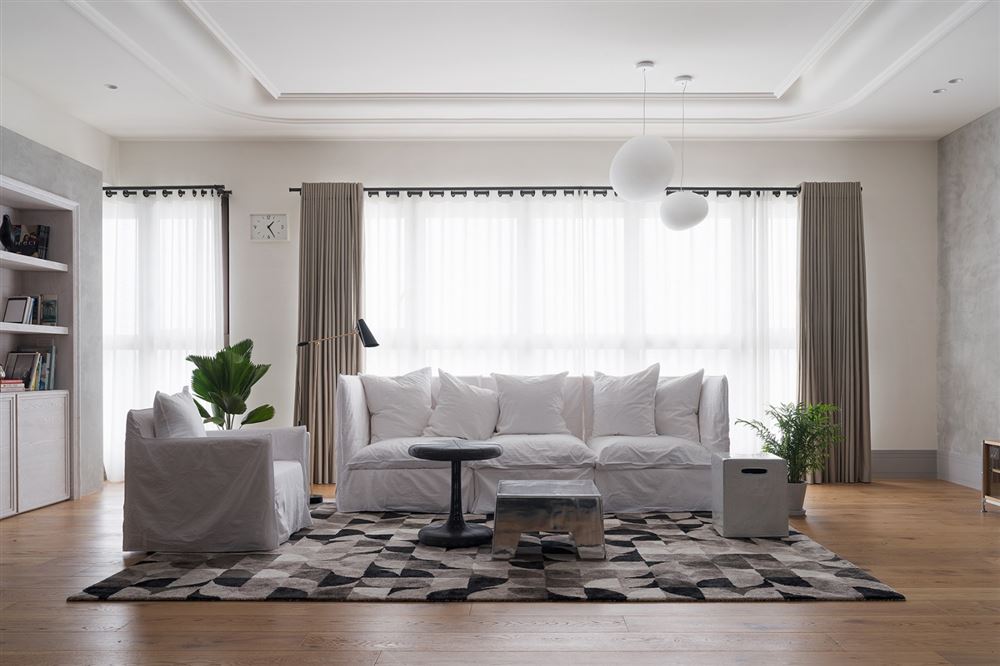 廣州市德政中路小區(qū)北歐風格三居室裝修案例