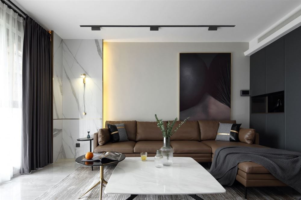 廣州市富力東堤灣現代簡約風格三居室裝修案例