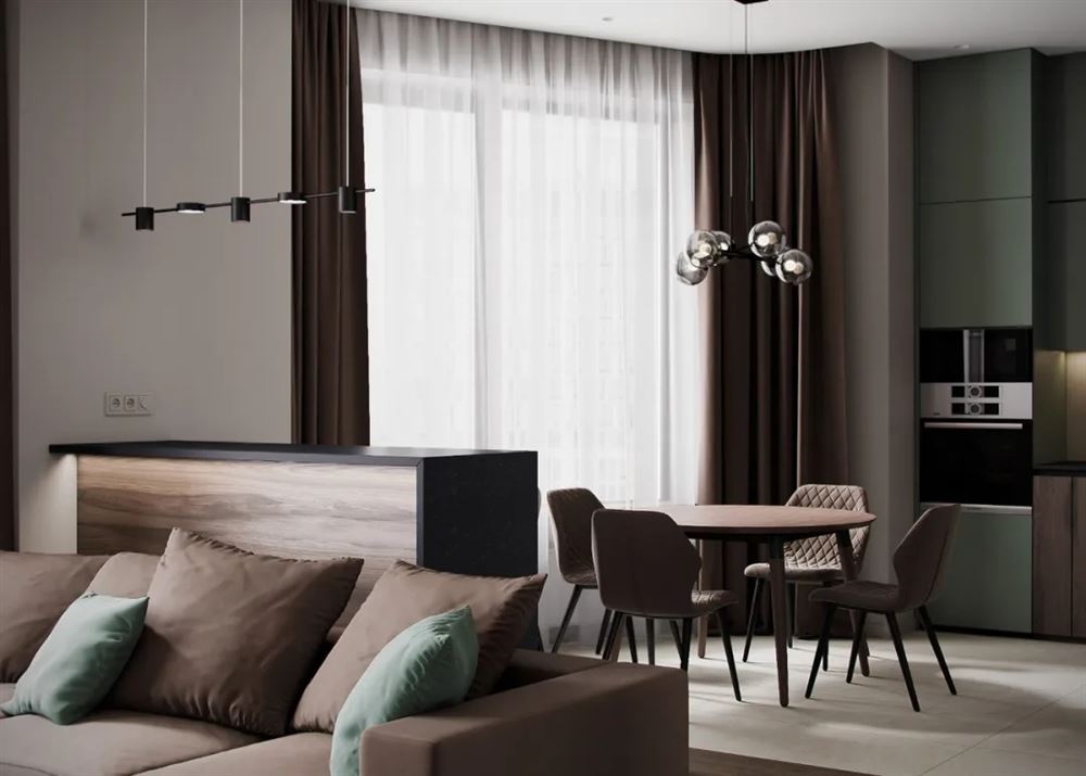 江門市明泰城現代簡約風格三居室裝修案例