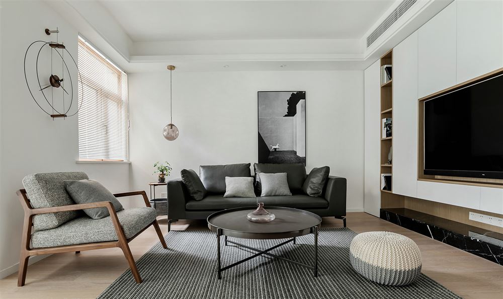 惠州市花樣年別樣城現代簡約風格三居室裝修案例