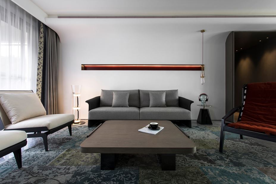 江門市江海怡景灣現代簡約風格三居室裝修案例