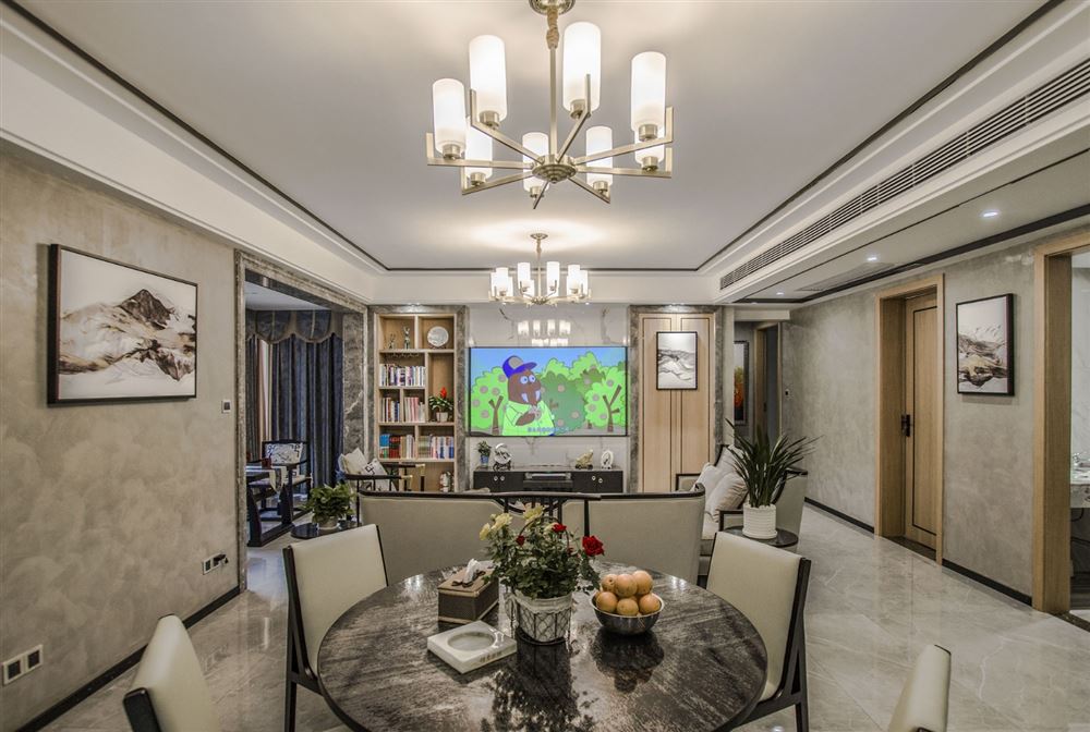 廣州市中航城花園歐式風格三居室裝修案例