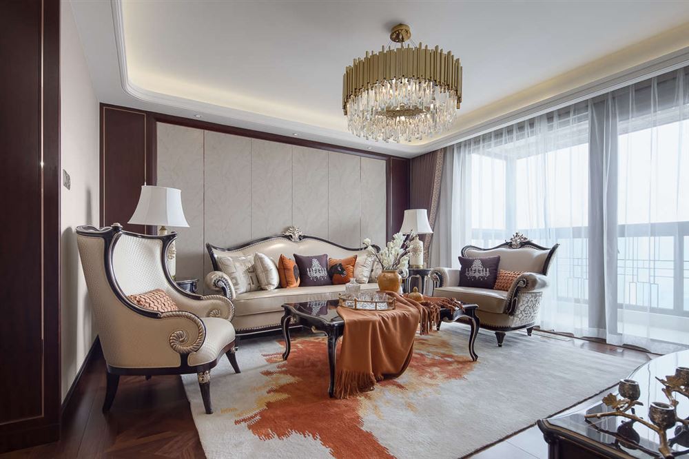 廣州市宇晴軒歐式風格四居室裝修案例