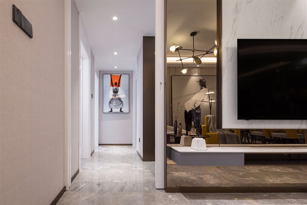 湛江市城市假日花園北歐風格三居室裝修案例