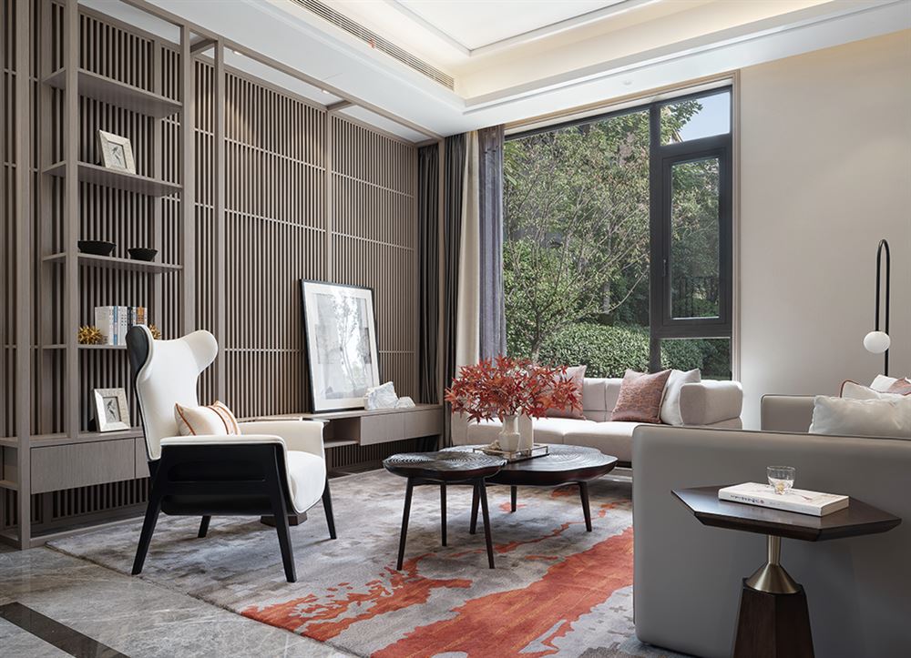 佛山市越秀御湖臺新中式風格別墅裝修案例