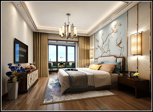 嘉興市中山名府歐式風(fēng)格四居室裝修案例