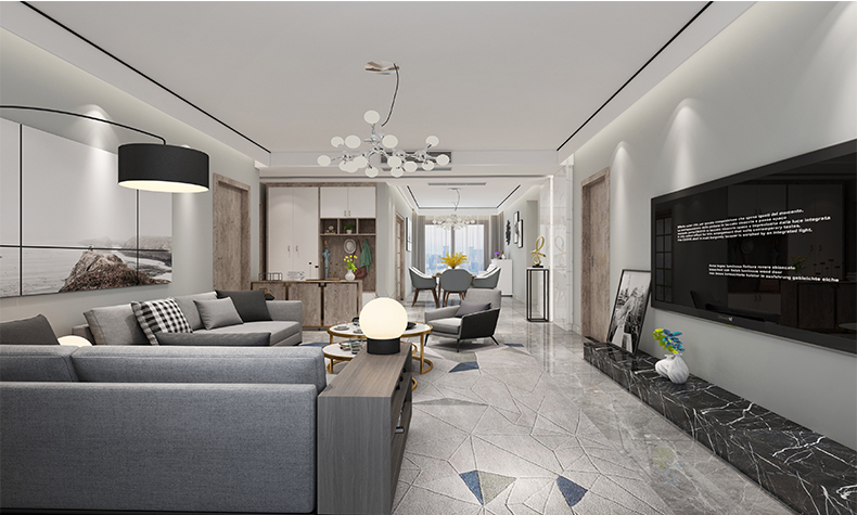 佛山市萬(wàn)科悅都薈現(xiàn)代簡(jiǎn)約風(fēng)格二居室裝修案例