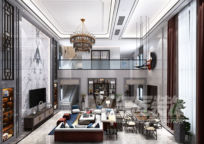 佛山市碧桂園南海悅城新中式風格四居室裝修案例