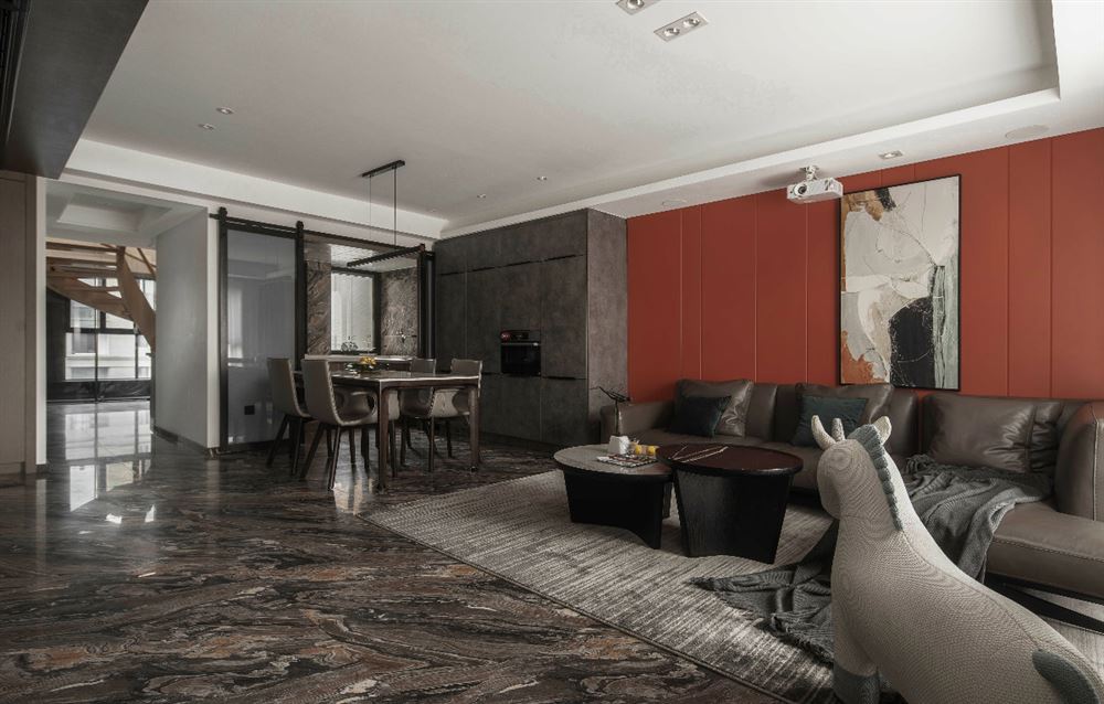 佛山市順德自在城現代簡約風格三居室裝修案例